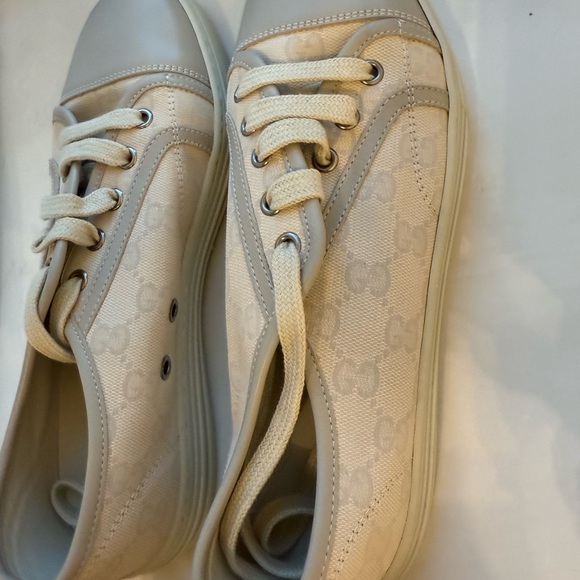 New Gucci Canvas low top sneakers - Picture 3 of 4